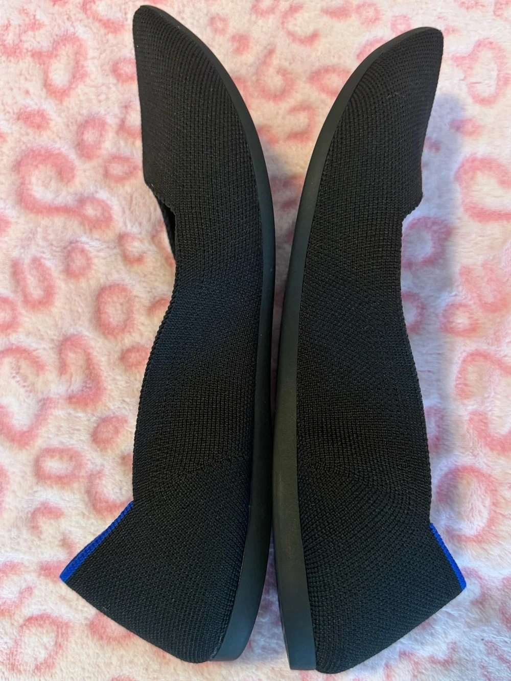 Rothy's The Point Poseidon Black Ballet  Size: 9.5